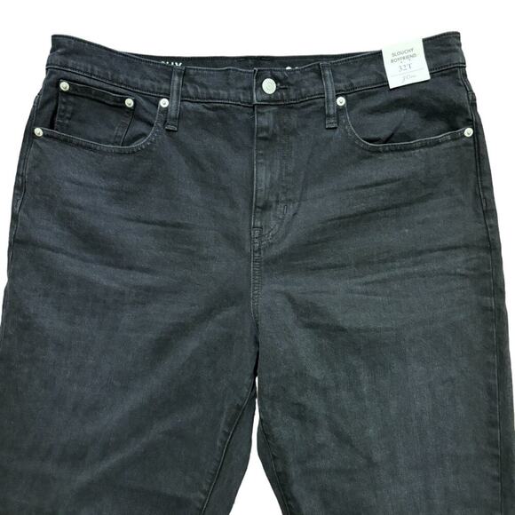 NWT J.CREW Slouchy Boyfriend Jeans in Washed Black SZ 14T - Picture 4 of 13